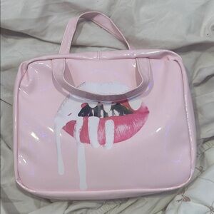 Kylie Cosmetics Pink Dripping Lip Cosmetic Bag